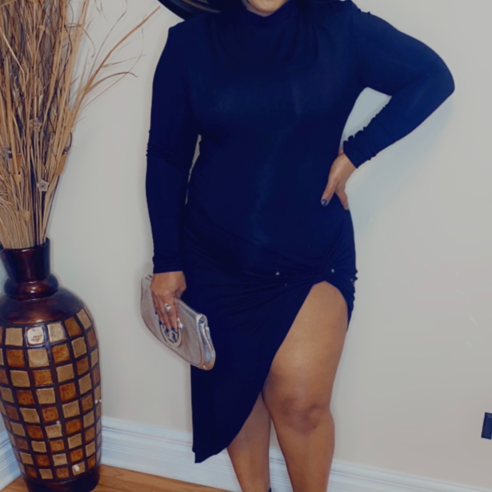 Complicated Black Dress